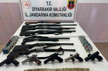 Diyarbakır’da silah kaçakçılarına darbe 