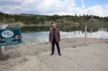 Dolup taşan gölet Çameli’ne bereket getirdi 