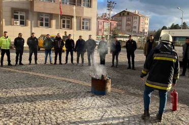 Dörtdivan ilçesinde polis ekiplerine yangın eğitimi verildi 