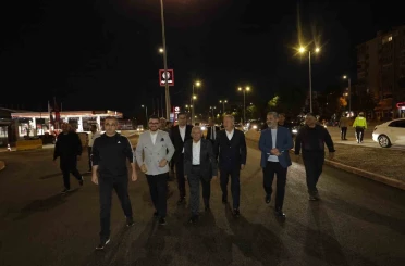 DSİ-Yeni Sanayi Katlı Kavşağı’nda gece yarısı mesaisi 
