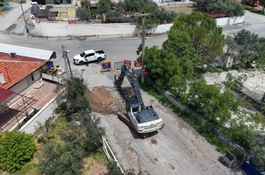 Düğerek’te yol çalışmaları başladı 