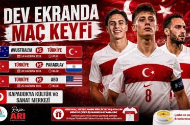 Dünya Kupası heyecanı Nevşehir’de dev ekranda yaşanacak 