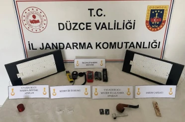 Düzce’de jandarmadan uyuşturucu operasyonu 