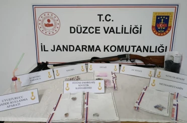 Düzce’de jandarmadan uyuşturucu operasyonu 