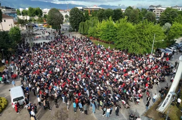 Düzce’de milli maç heyecanı 