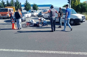 Düzce’de otomobilin çarptığı yaşlı adam yaralandı 