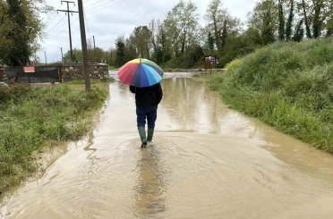 Düzce’de sağanak köprü yıktı, tarım arazileri ve evleri su bastı 