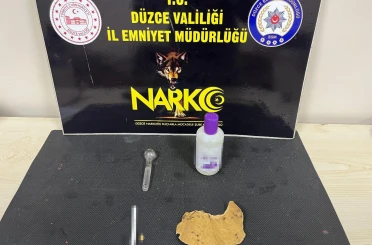 Düzce’de uyuşturucu operasyonu: 1 tutuklama 