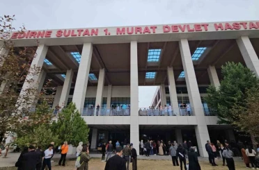 Edirne Sultan I Murat Devlet Hastanesi’nde yangın paniği 