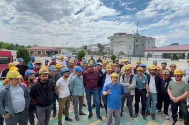 Edirne’de madencilik işçileri maaş ve tazminat iddiasıyla greve çıktı 