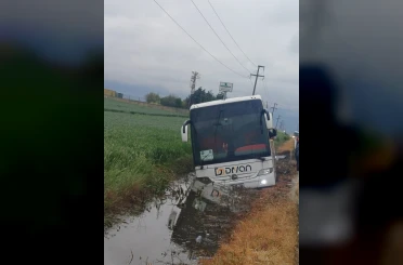 Edirne’ye 1 Mayıs kutlamalarına giden işçileri taşıyan otobüs kaza yaptı: 1 yaralı 