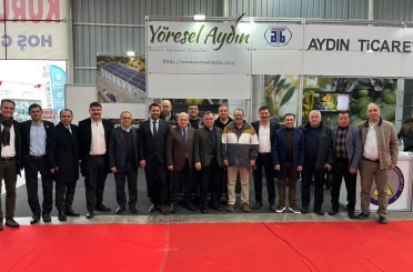 Edremit Ticaret Odası Heyeti, Aydın’da fuara katıldı 
