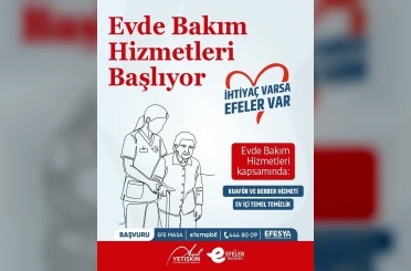 Efeler Belediyesi’nde evde bakım hizmetleri başlıyor 