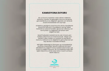 Eğitime destek platformundan, Milli Eğitim Bakanına destek