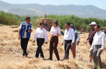 Ekinanbarı’nda üreticinin yükünü hafifleten destek 