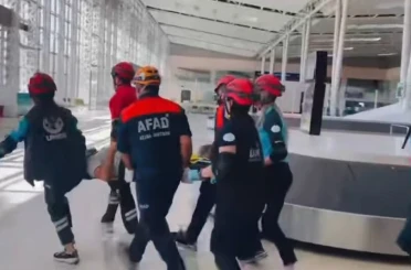 Elazığ Havalimanı’nda deprem tatbikatı 