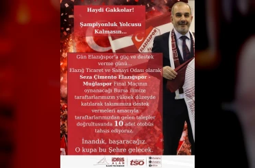 Elazığ TSO Başkanı Alan’dan taraftarlara 10 otobüs 