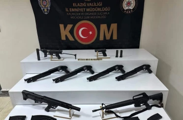 Elazığ’da 8 adet ruhsatsız silah ele geçirildi: 1 tutuklama 