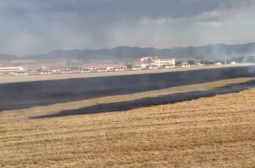 Elazığ’da anız yangını 