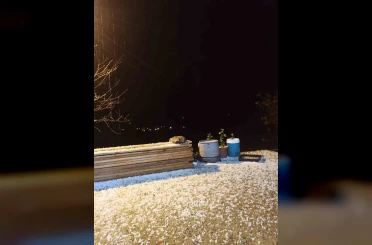 Elazığ’da dolu etkili oldu 