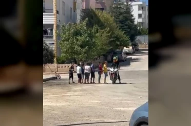 Elazığ’da motorcuyla çocukların renkli anları 