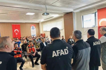 Elazığ’da Orman Bölge Müdürlüğü personeline afet eğitimi 