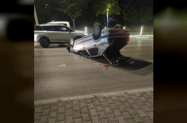 Elazığ’da otomobil takla attı: 1 yaralı 