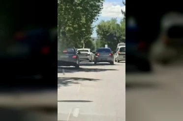 Elazığ’da peş peşe makas atan sürücü kameraya yansıdı 