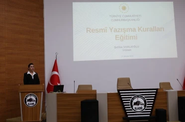 Elazığ’da resmi yazışmalarda uygulanacak usul ve esaslar hakkında eğitim 