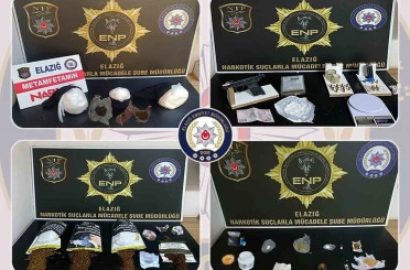 Elazığ’da uyuşturucu operasyonu: 8 şüpheli tutuklandı 