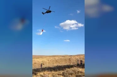 Elazığ’daki kırsal alan yangını söndürüldü 
