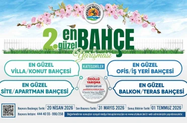 En Güzel Bahçe Yarışması’na başvurular başladı 