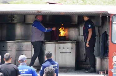 Erciyes AŞ personeline uygulamalı yangın eğitimi 