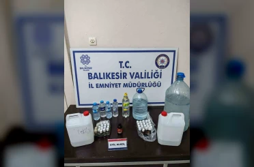 Erdek’te kaçak içki operasyonu 
