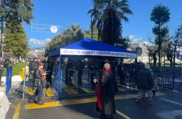 Erdoğan’ın Aydın programı öncesi vatandaşlar alana alınmaya başlandı 