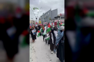 Ereğli’de Filistin’e destek yürüyüşü 