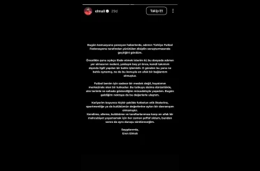 Eren Elmalı: "Bu dosyada adımın yer almasının nedeni, yaklaşık 5 yıl önce kendi takımım dışında ilgili yapılan bir bahis işlemidir" 