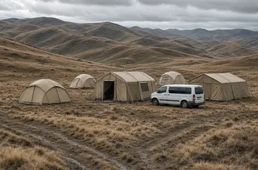 Erzincan yaylalarında çadırları sel suları bastı
