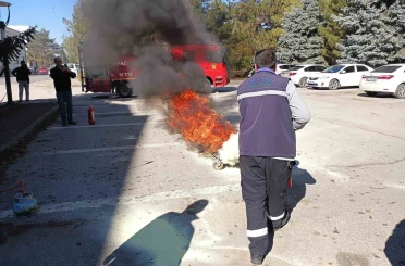 Erzincan’da güvenlik için güç birliği: İşletme binasında acil durum senaryosu uygulandı 