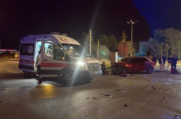 Erzincan’da iki aracın çarpıştığı kazada 2 kişi yaralandı 