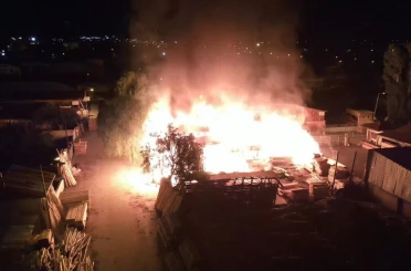 Erzincan’da Keresteciler Sitesinde yangın 