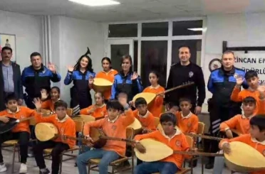 Erzincan’da öğrencilere bağlama desteği 