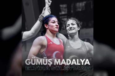 Erzincanlı güreşçi Elvira Süleyman Avrupa ikincisi oldu 