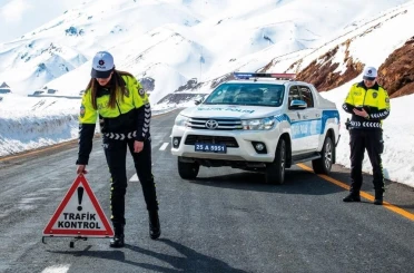 Erzurum kent merkezinde bir ayda 112 trafik kazası 