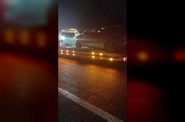Erzurum’da kara yolunda facia: Otomobil domuz sürüsüne çarptı 