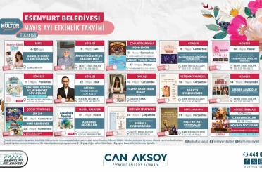 Esenyurt Belediyesi Mayıs ayı kültür sanat etkinlikleri başlıyor 