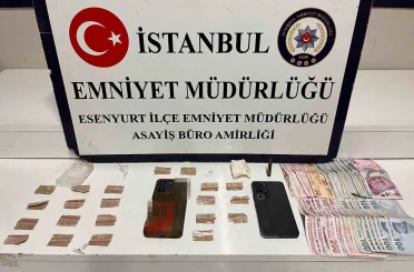 Esenyurt’ta, boş binada uyuşturucu ticareti yapan şahıslar yakalandı 