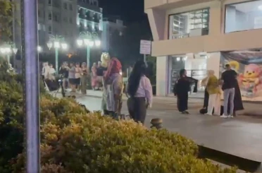 Eskişehir’de iki kadın grup arasında cadde ortasında kavga 