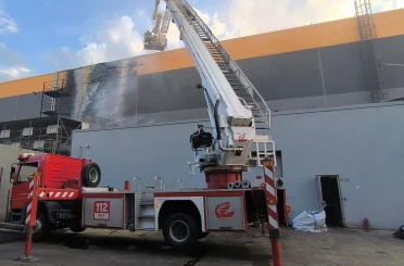 Eskişehir’de yalıtım fabrikasında yangın 