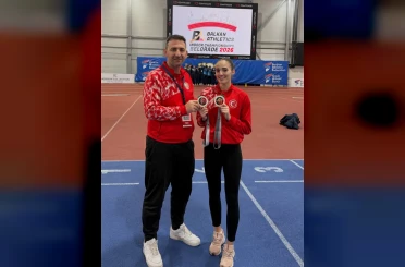 Eskişehirli atletizm sporcusundan Balkan’da altın madalya 